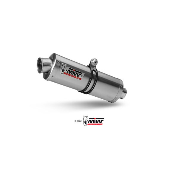 MIVV Auspuff - SLIP-ON OVAL - Edelstahl - fr YAMAHA YZF 1000 R1 Bj. 2002 > 2003 - Y.012.LX1