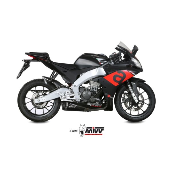MIVV Auspuff - SLIP-ON - DELTA RACE - BLACK fr APRILIA RS 125 Bj. 2017 > 2020 - A.011.LDRB