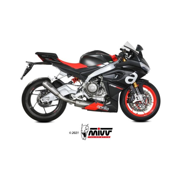 MIVV Auspuff - Komplettanlage 2x1 - X-M1 - TITAN fr APRILIA RS 660 Bj. 2020 > 2023 - A.013.LC4T