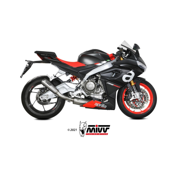 MIVV-Komplettanlage 2x1 XM1 - Titan für APRILIA - RS 660 BJ. 2020 > 2024 - A.013.LC4T