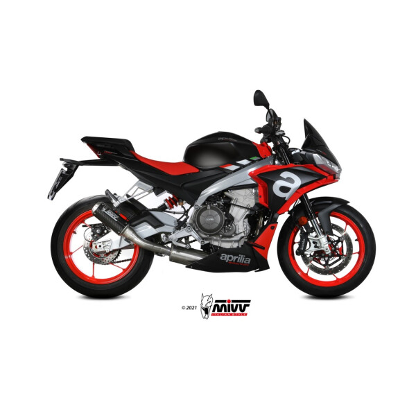MIVV Auspuff - Komplettanlage 2x1 - MK3 - CARBON fr APRILIA RS 660 Bj. 2020 > 2023 - A.013.SM3C