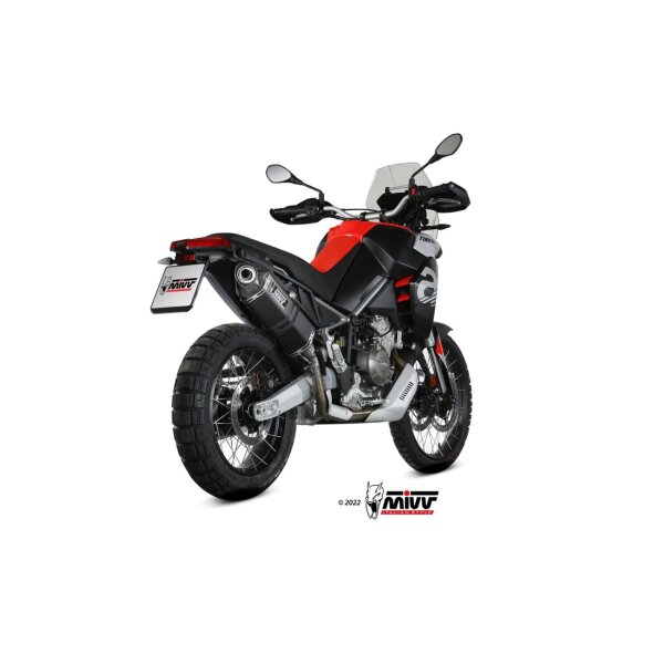 MIVV Auspuff - SLIP-ON - SPEED EDGE - BLACK fr APRILIA TUAREG 660 Bj. 2022 > 2023 - A.017.LRB