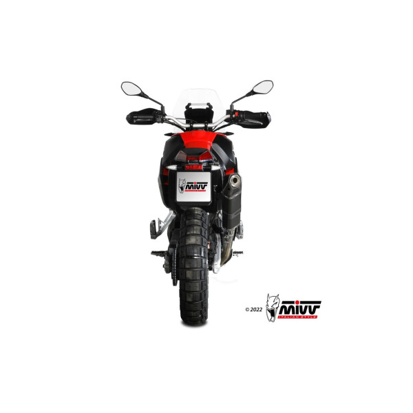 MIVV Auspuff - SLIP-ON - SPEED EDGE - BLACK fr APRILIA TUAREG 660 Bj. 2022 > 2023 - A.017.LRB