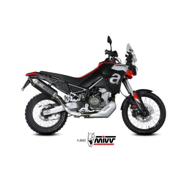 MIVV Auspuff - SLIP-ON - SPEED EDGE - BLACK fr APRILIA TUAREG 660 Bj. 2022 > 2023 - A.017.LRB