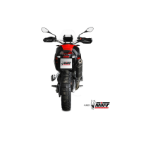 MIVV-SLIP-ON SPEED EDGE - Edelstahl Schwarz für APRILIA - TUAREG 660 BJ. 2022 > 2025 - A.017.LRB