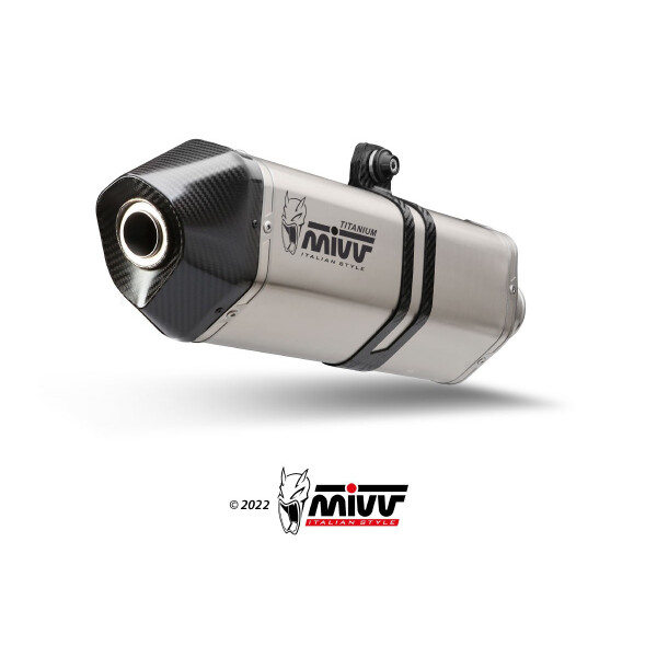 MIVV Auspuff - SLIP-ON - SPEED EDGE - TITAN fr APRILIA TUAREG 660 Bj. 2022 > 2023 - A.017.LRT