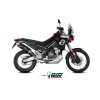 MIVV-SLIP-ON - DAKAR - Edelstahl Schwarz für APRILIA - TUAREG 660 BJ. 2022 > 2025 - A.017.LEKB