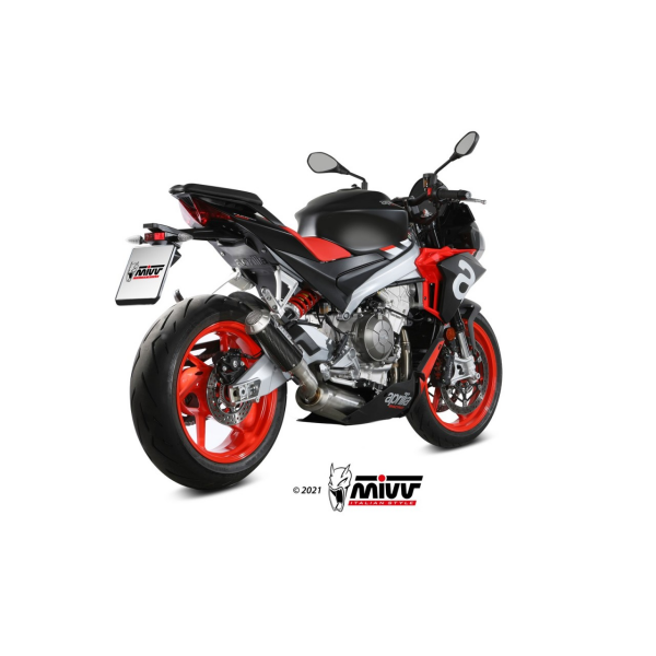 MIVV-KOMPLETTANLAGE 2x1 MK3 - CARBON für APRILIA - RS 660 BJ. 2020 > 2024 - A.013.SM3C