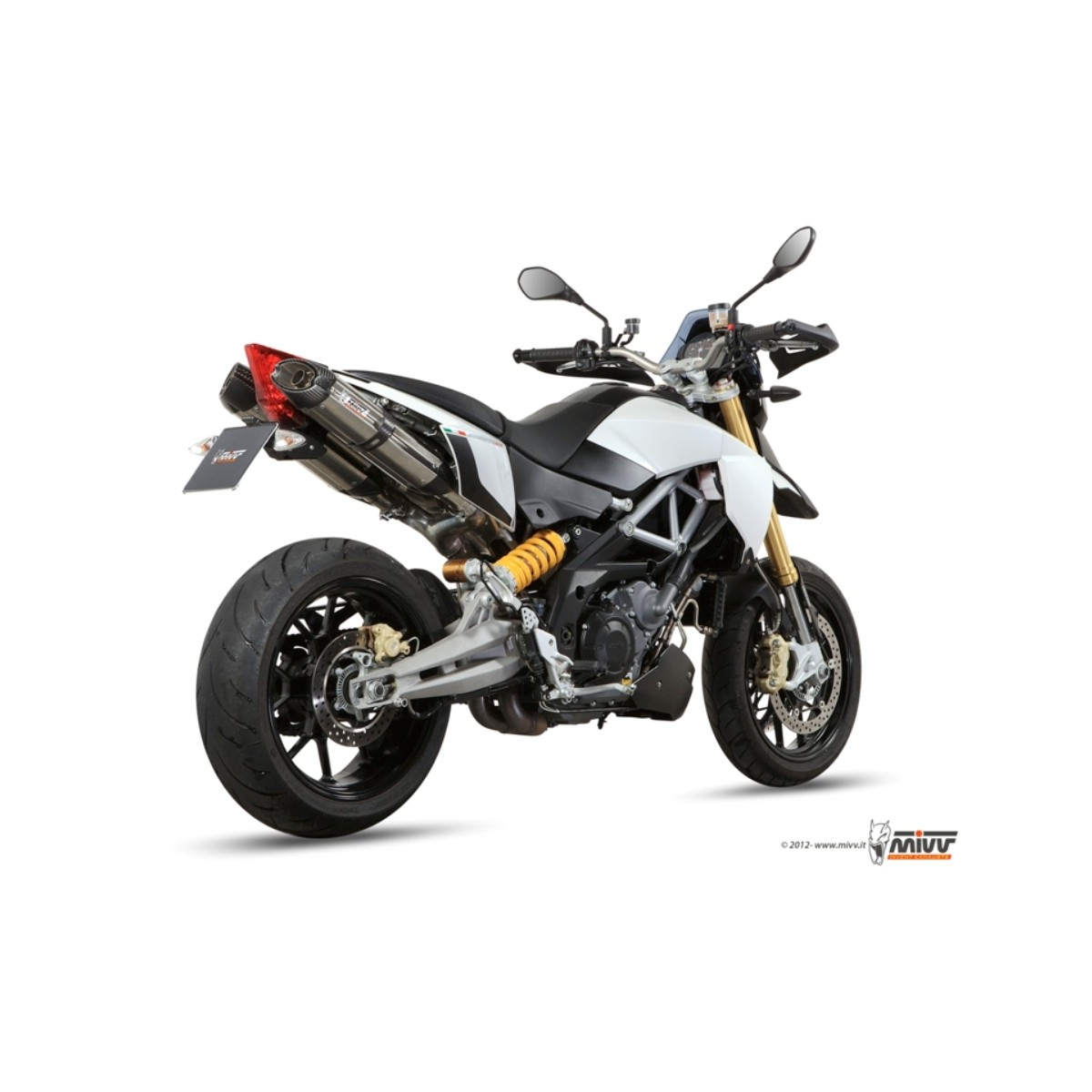 MIVV-2 SLIP-ON SUONO - Edelstahl für APRILIA - DORSODURO 750 BJ. 2008