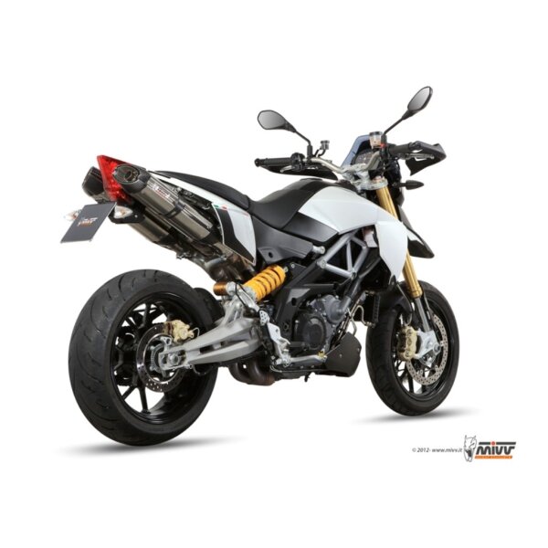 MIVV Auspuff - 2 SLIP-ON - SUONO - EDELSTAHL fr APRILIA DORSODURO 750 Bj. 2008 > 2016 - A.007.L7