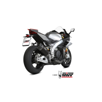 MIVV-SLIP-ON SR1 - Titan Schwarz für APRILIA - RSV4...