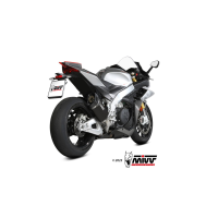 MIVV-SLIP-ON SR1 - Titan Schwarz für APRILIA - RSV4...