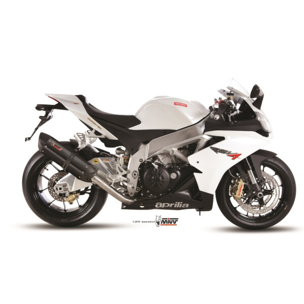 MIVV Auspuff - SLIP-ON - SUONO - BLACK fr APRILIA TUONO V4 Bj. 2010 > 2016 - A.008.L9