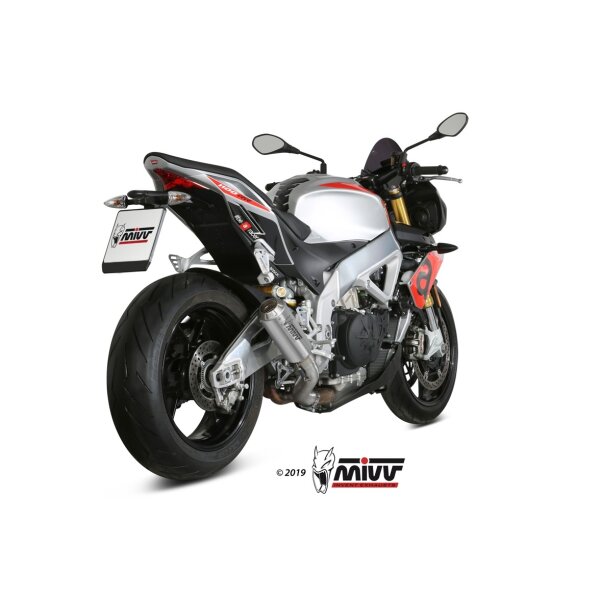 MIVV Auspuff - SLIP-ON - MK3 - EDELSTAHL fr APRILIA TUONO V4 1100 Bj. 2018 > 2020 - A.012.SM3X