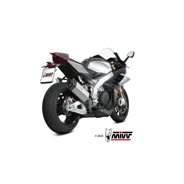 MIVV Auspuff - SLIP-ON - SR-1 - TITAN fr APRILIA TUONO V4 1100 Bj. 2021 > 2023 - A.015.LR1T