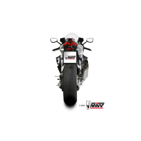 MIVV Auspuff - SLIP-ON - SR-1 - TITAN fr APRILIA TUONO V4 1100 Bj. 2021 > 2023 - A.015.LR1T