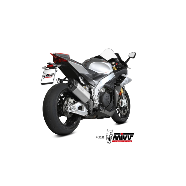 MIVV-SLIP-ON SR1 - Titan für APRILIA - TUONO V4 1100 BJ. 2021 > 2024 - A.015.LR1T