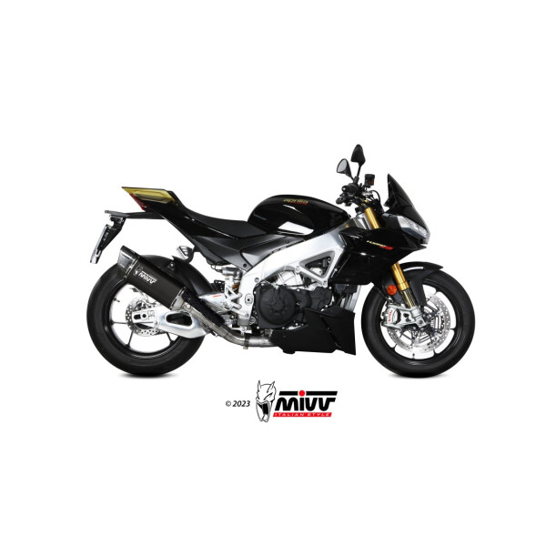 MIVV Auspuff - SLIP-ON - SR-1 - BLACK TITAN fr APRILIA TUONO V4 1100 Bj. 2021 > 2023 - A.015.LR1TB
