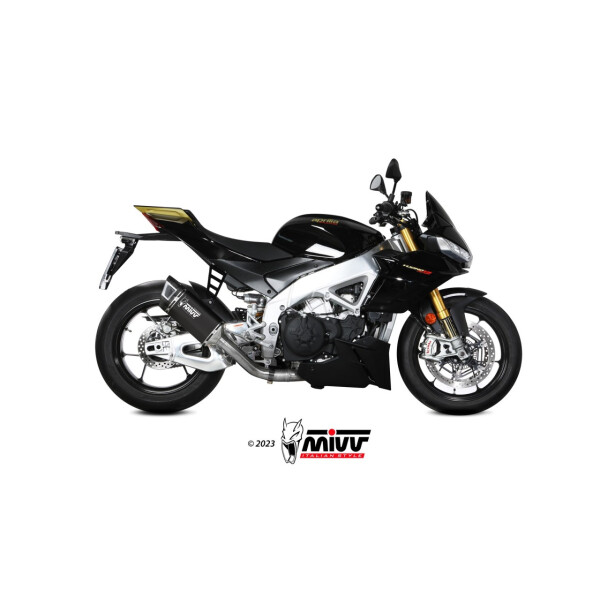 MIVV Auspuff - SLIP-ON - SR-1 - BLACK TITAN fr APRILIA TUONO V4 1100 Bj. 2021 > 2023 - A.019.SR1TB