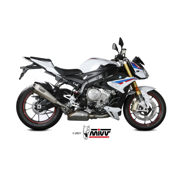 MIVV Auspuff - SLIP-ON - OVAL - EDELSTAHL fr BENELLI TRK 251 Bj. 2019 > 2023 - E.006.LX1