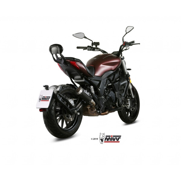 MIVV Auspuff - SLIP-ON - MK3 - CARBON fr BENELLI 502C Bj. 2019 > 2023 - E.005.LM3C