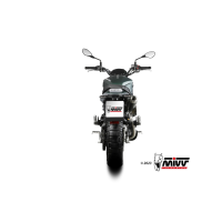 MIVV-SLIP-ON XM1 - Edelstahl Schwarz für BENELLI - LEONCINO 800 TRAIL BJ. 2022 > 2024 - E.011.LC4B