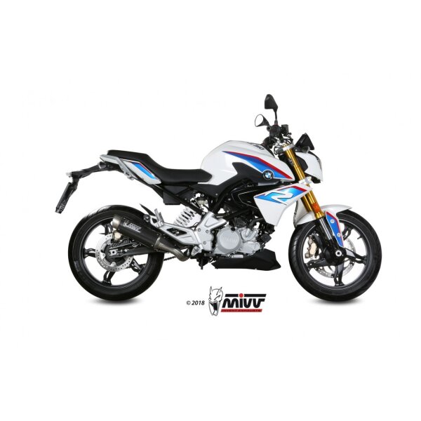 MIVV Auspuff - Komplettanlage 1x1 - GPpro - CARBON fr BMW G 310 R Bj. 2018 > 2023 - B.032.L2P