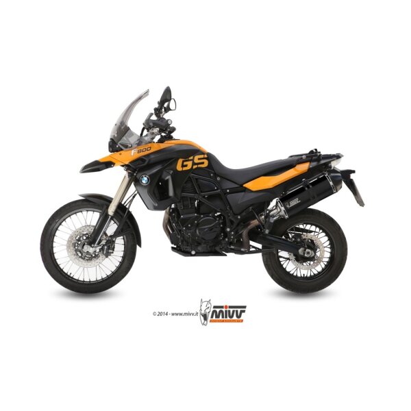 MIVV Auspuff - SLIP-ON - SPEED EDGE - BLACK fr BMW F 650 GS Bj. 2008 > 2012 - B.007.LRB