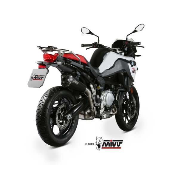 MIVV Auspuff - SLIP-ON - DELTA RACE - BLACK fr BMW F 750 GS Bj. 2018 > 2023 - B.033.LDRB
