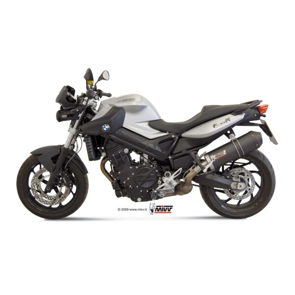 MIVV Auspuff - SLIP-ON - OVAL - CARBON mit Carbon Endkappe fr BMW F 800 R / GT Bj. 2009 > 2020 - B.008.LEC