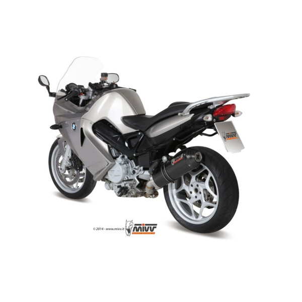 MIVV Auspuff - SLIP-ON - OVAL - CARBON mit Carbon Endkappe fr BMW F 800 S / ST Bj. 2006 > 2012 - B.023.LEC