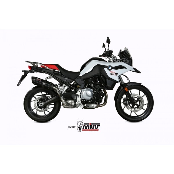 MIVV Auspuff - SLIP-ON - SUONO - BLACK fr BMW F 850 GS Bj. 2018 > 2023 - B.033.L9