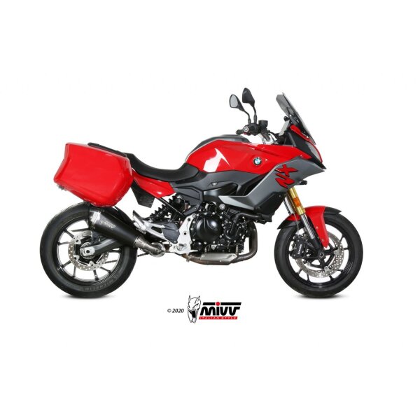 MIVV Auspuff - SLIP-ON - DELTA RACE - BLACK fr BMW F 900 XR Bj. 2020 > 2023 - B.037.LDRB