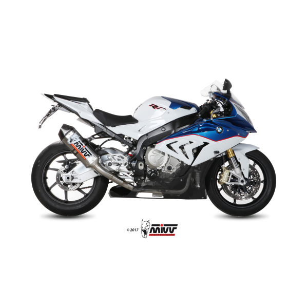 MIVV-Komplettanlage 4x2x1 SPEED EDGE - Voll-Titan für BMW - S 1000 RR BJ. 2015 > 2016 - R.BW.0003.SRT