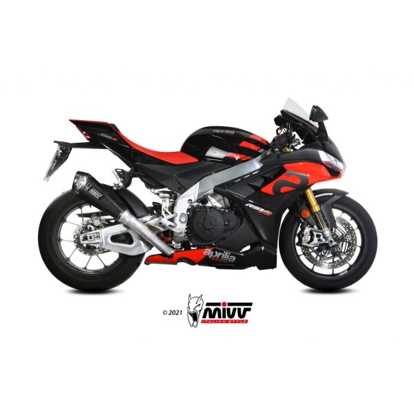 MIVV Auspuff - SLIP-ON - DELTA RACE - CARBON fr BMW S 1000 RR Bj. 2019 > 2023 - B.036.LDRC