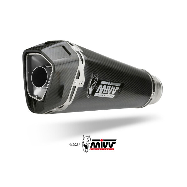 MIVV Auspuff - SLIP-ON - DELTA RACE - CARBON fr BMW S 1000 RR Bj. 2019 > 2023 - B.036.LDRC