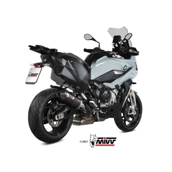 MIVV Auspuff - SLIP-ON - OVAL - CARBON mit Carbon Endkappe fr BMW S 1000 XR Bj. 2020 > 2023 - B.039.L3C