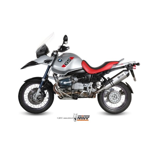 MIVV Auspuff - SLIP-ON - SPEED EDGE - EDELSTAHL fr BMW R 1150 GS / Adventure Bj. 1999 > 2003 - B.015.LRX