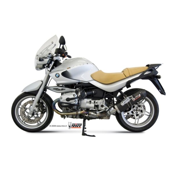 MIVV Auspuff - SLIP-ON - OVAL - CARBON mit Carbon Endkappe fr BMW R 1150 R Bj. 2000 > 2006 - B.009.LEC