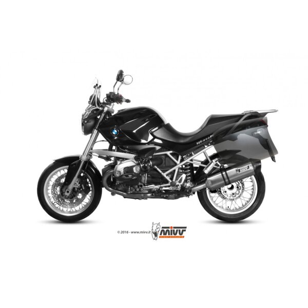 MIVV Auspuff - SLIP-ON - SPEED EDGE - EDELSTAHL fr BMW R 1200 R Bj. 2011 > 2014 - B.028.LRX