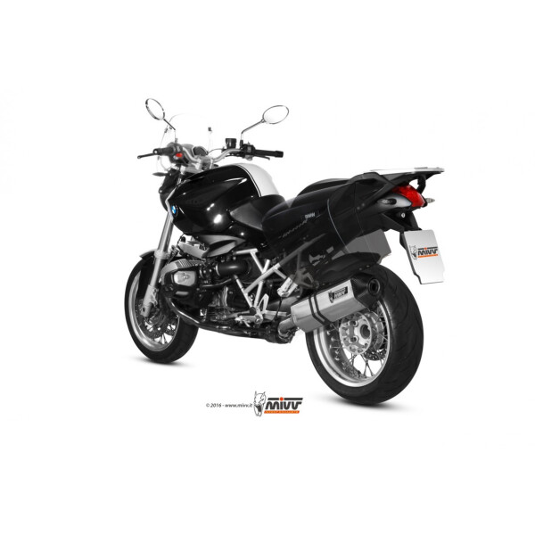 MIVV Auspuff - SLIP-ON - SPEED EDGE - EDELSTAHL fr BMW R 1200 R Bj. 2011 > 2014 - B.028.LRX