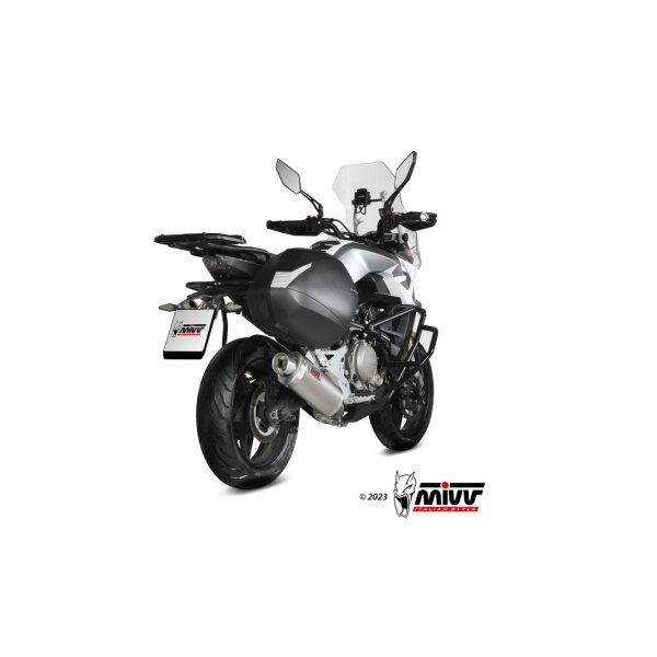 MIVV Auspuff - SLIP-ON - OVAL - EDELSTAHL fr CF MOTO 650MT Bj. 2021 > 2023 - CF.002.LX2
