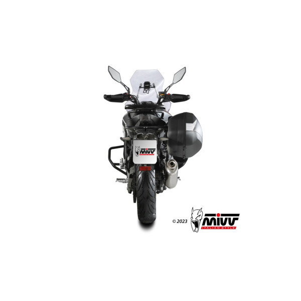 MIVV Auspuff - SLIP-ON - OVAL - EDELSTAHL fr CF MOTO 650MT Bj. 2021 > 2023 - CF.002.LX2