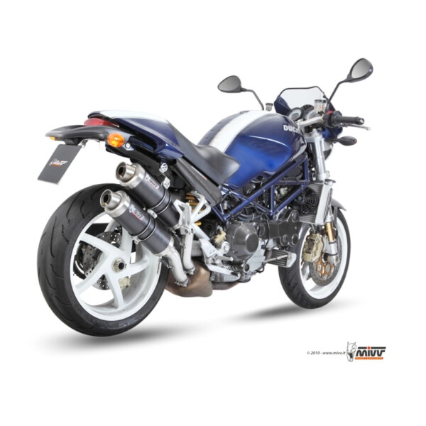 MIVV Auspuff - 2 SLIP-ON - GP - CARBON fr DUCATI MONSTER S2R 800 Bj. 2005 > 2007 - D.011.L2S