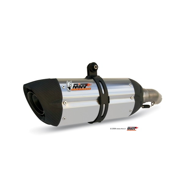 MIVV-SLIP-ON SUONO - Edelstahl für DUCATI - HYPERMOTARD 821 BJ. 2013 > 2015 - D.029.L7