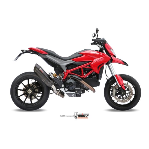 MIVV Auspuff - SLIP-ON - SUONO - BLACK fr DUCATI HYPERSTRADA 821 Bj. 2013 > 2015 - D.029.L9
