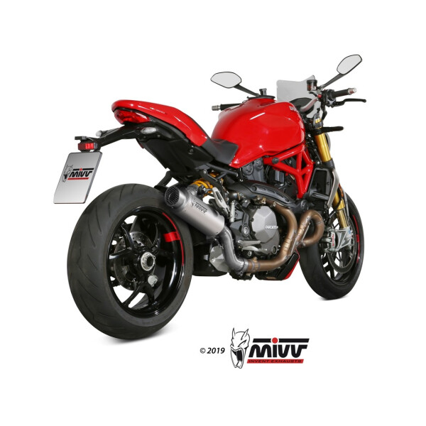 MIVV Auspuff - SLIP-ON - GPpro - TITAN fr DUCATI MONSTER 821 Bj. 2018 > 2020 - D.041.L6P