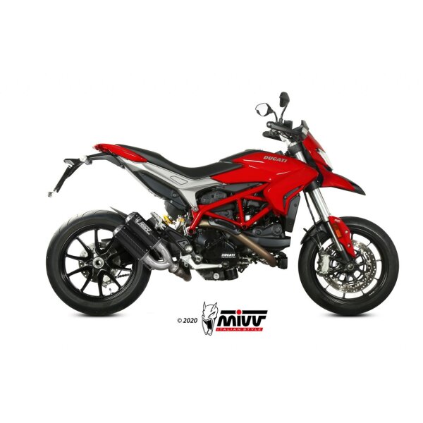 MIVV Auspuff - 2 SLIP-ON - MK3 - EDELSTAHL fr DUCATI HYPERMOTARD 939 Bj. 2016 > 2018 - D.043.SM3X