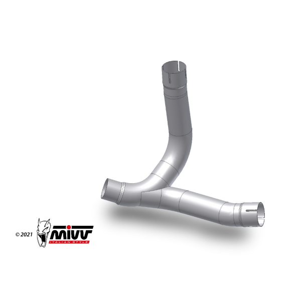 MIVV-Kat Ersatzrohr, kompatibel sowohl mit MIVV- als auch Original-Schalldämpfern 0 - 0 für DUCATI - MONSTER 937 / MONSTER 937 +  BJ. 2021 > 2024 - D.048.C1