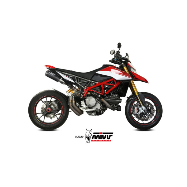 MIVV Auspuff - 2 SLIP-ON - MK3 - CARBON fr DUCATI HYPERMOTARD 950 / SP / RVE Bj. 2019 > 2020 - D.045.LM3C